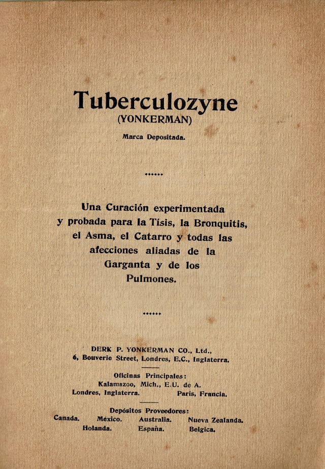 VECCHIO LIBRO “TUBERCULOZYNE”