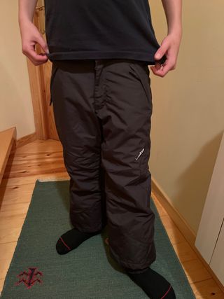 Pantalón niño 9/10 años de esquí marrón