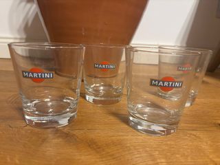 Set 4 Bicchieri Martini Vetro Trasparente