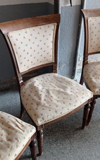 Conjunto de 6 sillas de comedor - 2 con reposabraz