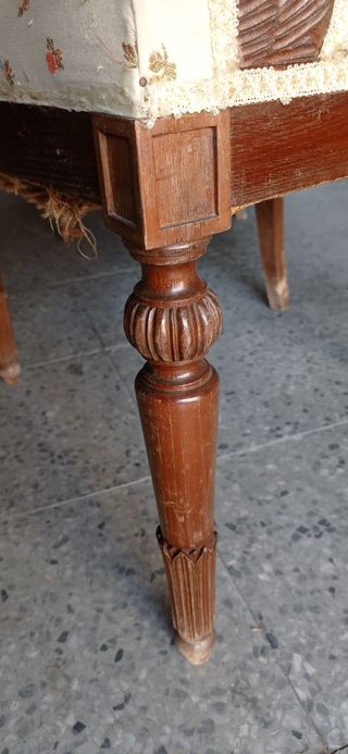 Conjunto de 6 sillas de comedor - 2 con reposabraz