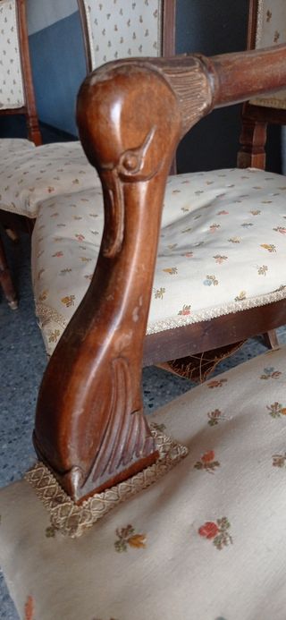 Conjunto de 6 sillas de comedor - 2 con reposabraz