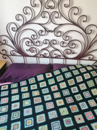 Coperta in lana patchwork