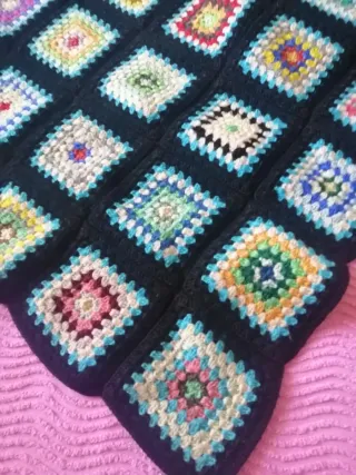 Coperta in lana patchwork