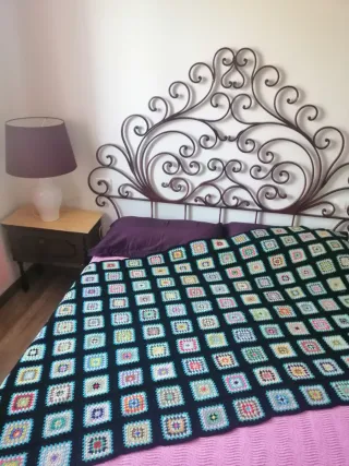 Coperta in lana patchwork