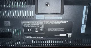 Barra de Sonido Sony CT380 Negra