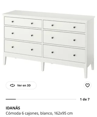 Cómoda Ikea Idanäs 5 cajones