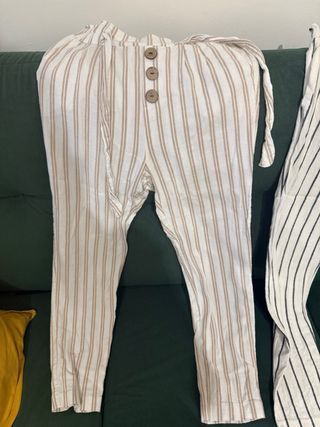 Dos pantalones a rayas Stradivarius XS
