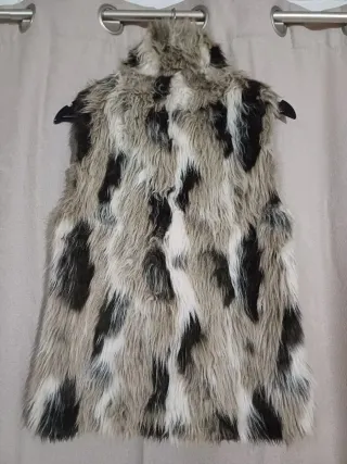 Chaleco pelo multicolor
