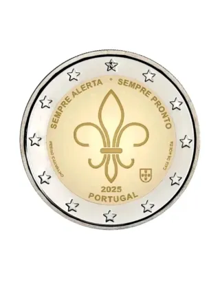 Moneda 2€ Portugal 2025 movimiento scout SC/UNC.