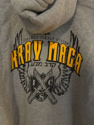 Sudadera Dirty Ray Krav Maga Gris Talla L