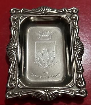 Vassoietto / Posacenere Argentato Casato del Gigli