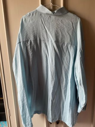 Camisa oversize Zara azul XL