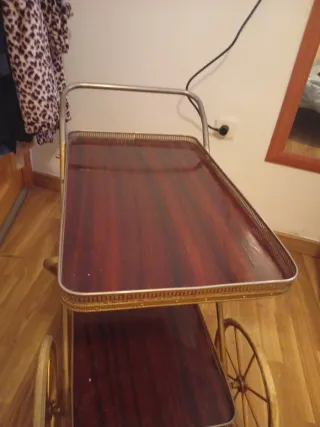 Carrito bar vintage botellero estilo antiguo