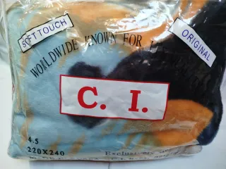 Coperta matrimoniale soft touch stampa cavallo