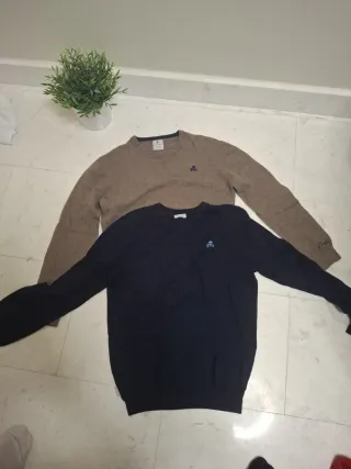 2 Jerséis Hombre Negro y Marrón