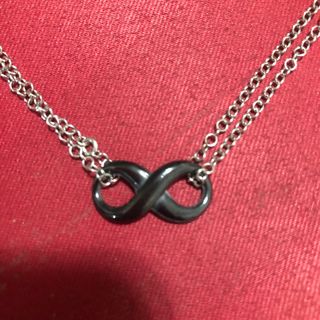 Gargantilla Infinito Doble Cadena Plata y Negro