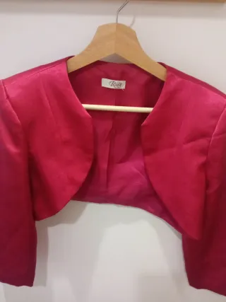 Chaqueta torera fucsia T40