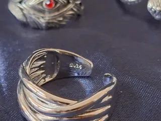 Lote XL 75 anillos vintage color plata unisex