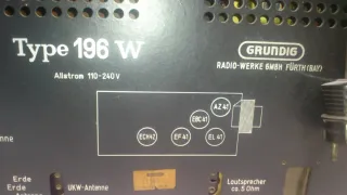 Radio antigua Grundig type 196 W