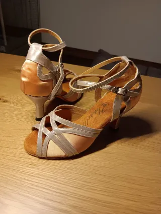 Zapatos de baile salón dorados/plateados