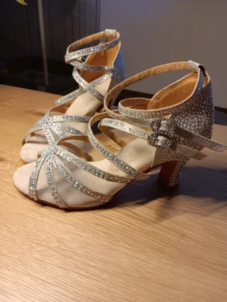 Zapatos de baile salón dorados/plateados