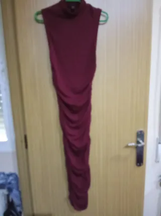 Vestido de fiesta morado/rojo talla L