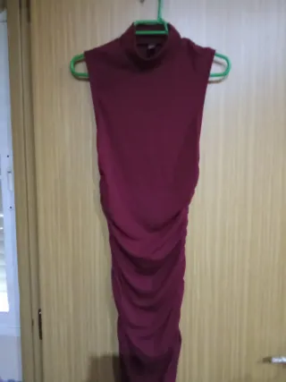 Vestido de fiesta morado/rojo talla L