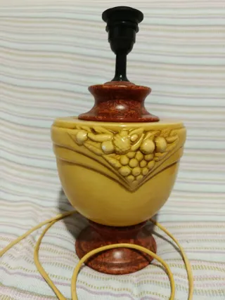 Pie de lámpara cerámica vintage