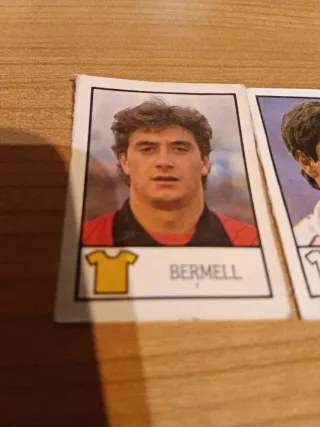 Cromos fútbol Bermell y Camacho