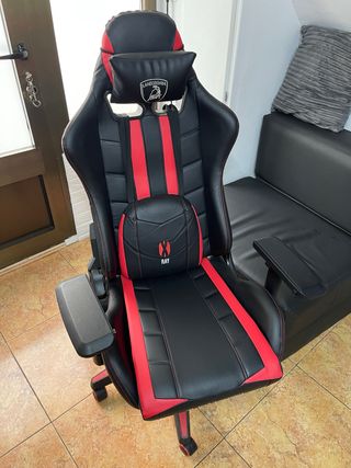 Silla Gamer Lamborghini Negra y Roja