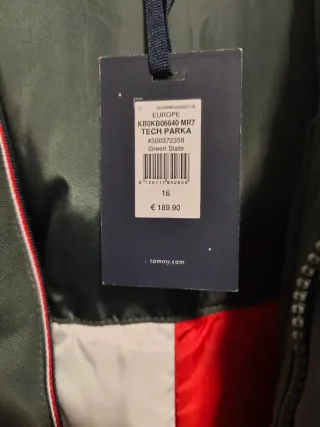 Cazadora Tommy Hilfiger Verde Talla M