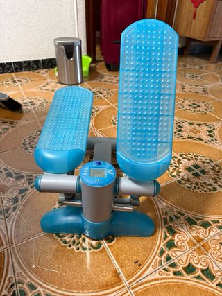 Mini Stepper Azul con Pantalla Digital