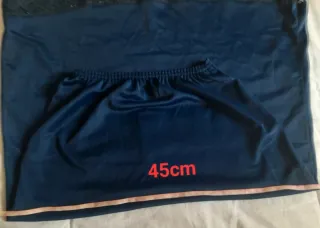 Antigua combinación con encaje azul marino