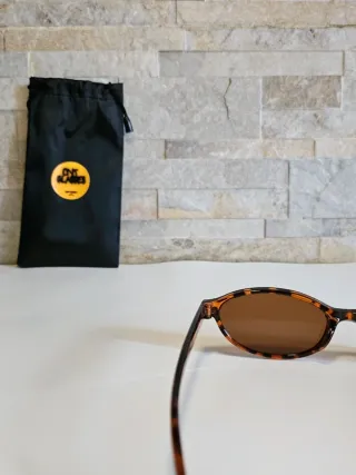 Occhiali Y2K ovalati fantasia leopardata