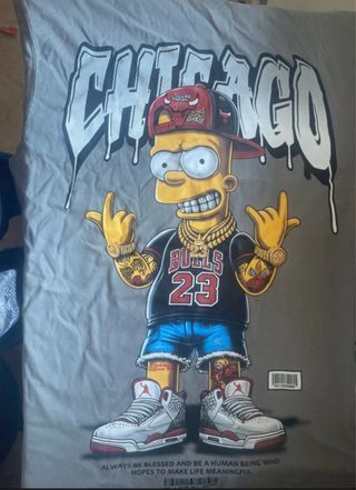 Maglietta Bart Simpson Chicago per Bambini