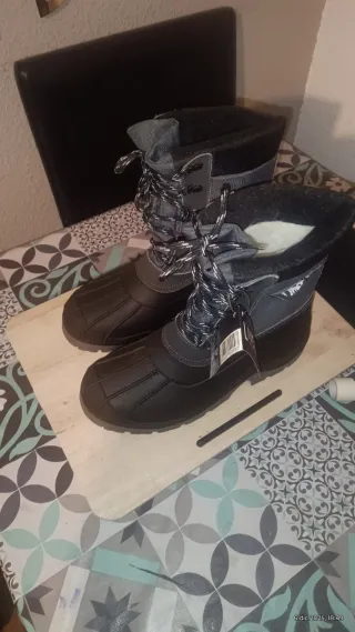 Botas de agua negras y grises Madre in Italy