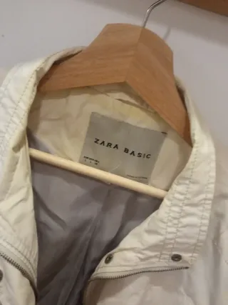 Chaqueta Zara Basic Beige Talla M