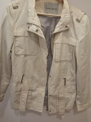 Chaqueta Zara Basic Beige Talla M