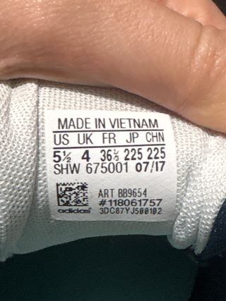 Zapatillas Adidas Azul y Turquesa