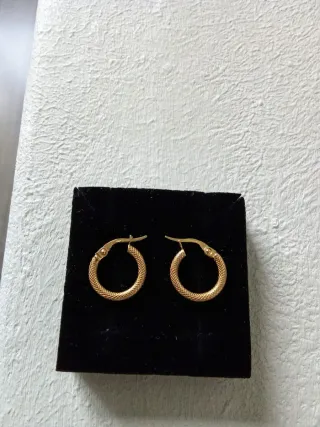 Aretes 1.4cm Oro 18k.750