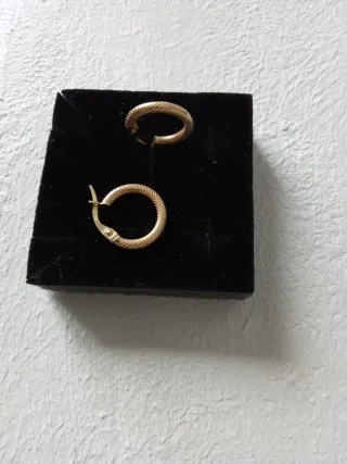 Aretes 1.4cm Oro 18k.750