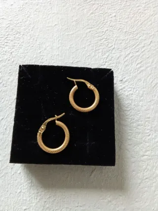 Aretes 1.4cm Oro 18k.750