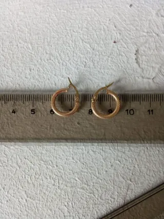 Aretes 1.4cm Oro 18k.750