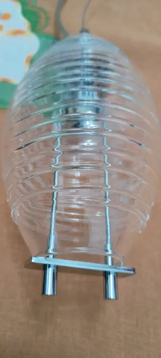 Lampadari moderni  argento e trasparente