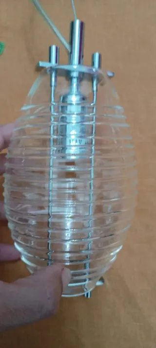 Lampadari moderni  argento e trasparente