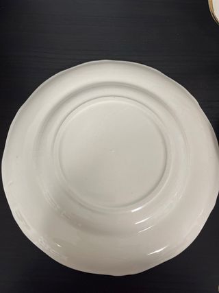 Lote 4 Platos Vajilla Francesa Peces Porcelana