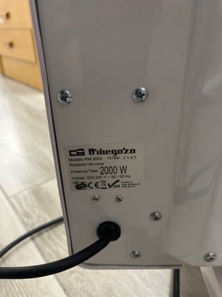 Orbegozo Radiador de Mica RM 2000