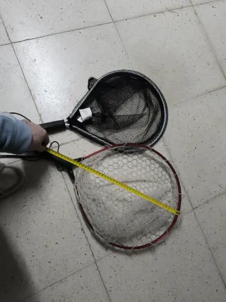 Sacadera, red de pesca trucha