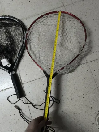Sacadera, red de pesca trucha